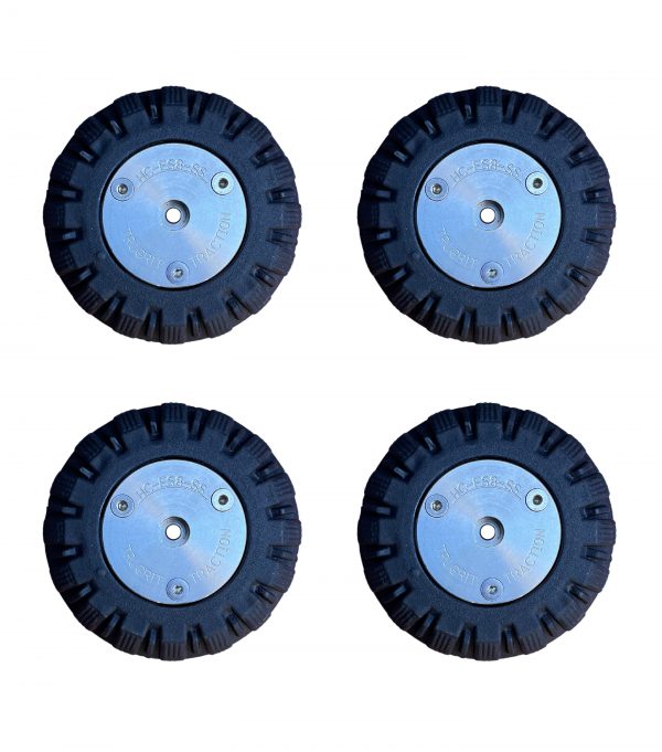 TruGrit TPU Non-Gritted Starter Kit 8 Inch Pipe Envirosight Compatible - Comprehensive starter kit featuring TPU non-gritted wheels, designed to be compatible with Envirosight sewer camera systems for 8-inch pipes.