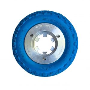 175mm Pneumatic Tire Rim Assembly - High-quality tire rim assembly with pneumatic tire, suitable for various sewer camera crawlers.