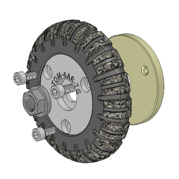 6 in aries wheel Compatible adapter set by TruGrit Traction