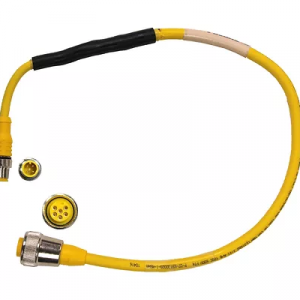6 pin female Turck connector to 4 pin male connector assembly