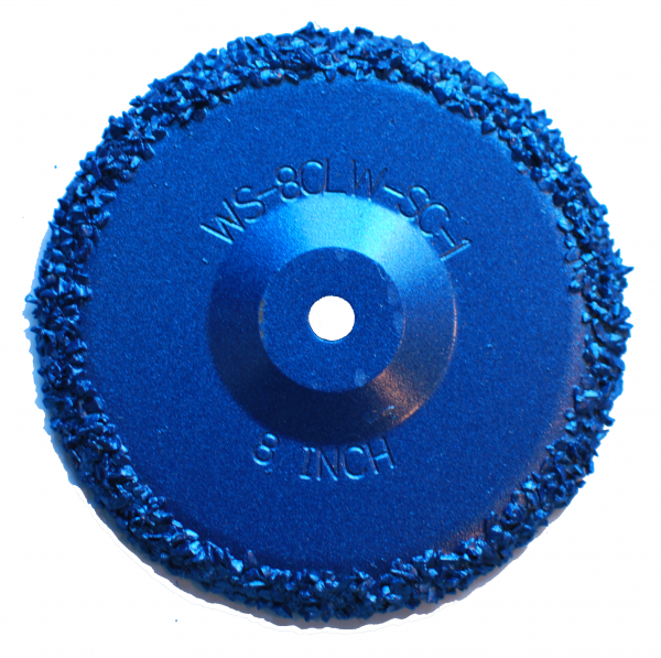 outer 8 in wheel parts steel carbide grit TruGrit Traction