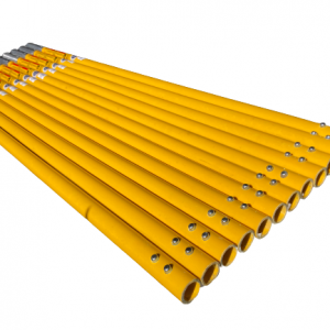 Fiberglass Pole for Manhole Fits Cues 2-hole Button Connection