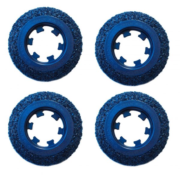 TruGrit Steel 10-15 Inch Pipe 4 Wheel Base Kit - Heavy-duty pipe base kit with four wheels for easy mobility and stability, ideal for sewer camera crawlers.