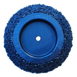cues style 10-15 inch steel carbide wheel front view