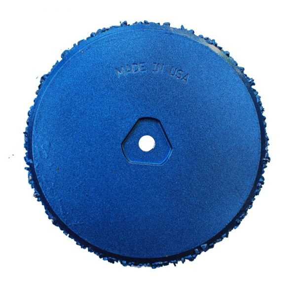 cues style 10-15 in steel carbide wheel back view