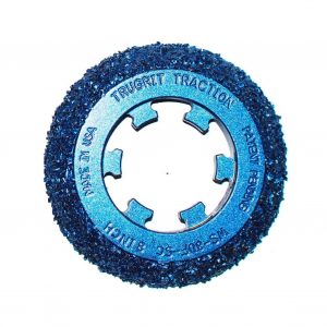 TruGrit Steel Gritted Wheel for 8-Inch Pipe - Heavy-duty steel wheel with gritted surface designed for optimal traction and durability on 8-inch pipes, ideal for sewer camera crawler applications
