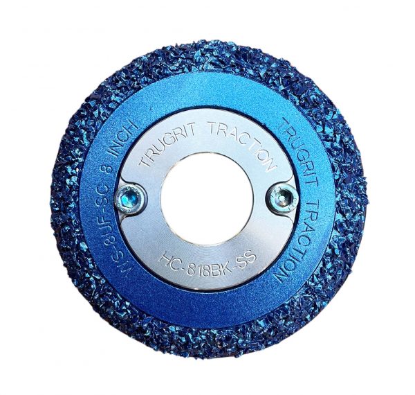 TruGrit Steel 8 Inch Pipe with iBAK Hub Adapter - Robust 8-inch steel pipe equipped with an iBAK hub adapter, designed for seamless integration with iBAK sewer camera systems
