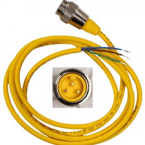 3 Pin Straight Male 7/8" Mini-Fast Single Ended Connector